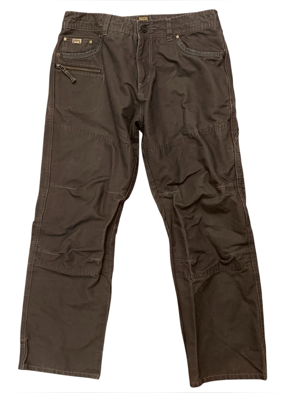 Kuhl Rebel Pants Mens Size 36x30 Crag Series Hiking Outdoor Patina Dye Brown